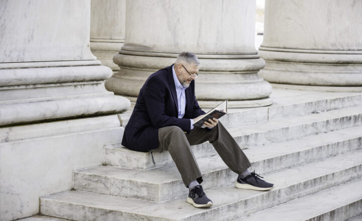 Male audiobook narrator Patrick Kirchner