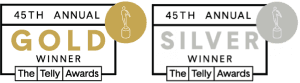 Telly_Gold_Silver Gold and Silver Telly Award Winner Logos